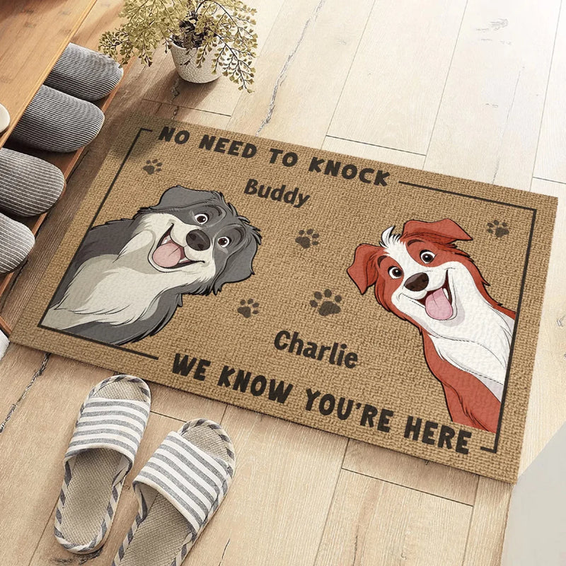 Bring Good Vibes Only With Dog Approval - Dog Personalized Custom Home Decor Decorative Mat - House Warming Gift For Pet Owners, Pet Lovers
