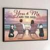 Pawsitively In Love - Couple Personalized Custom Horizontal Poster - Gift For Husband Wife, Anniversary