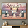 Pawsitively In Love - Couple Personalized Custom Horizontal Poster - Gift For Husband Wife, Anniversary