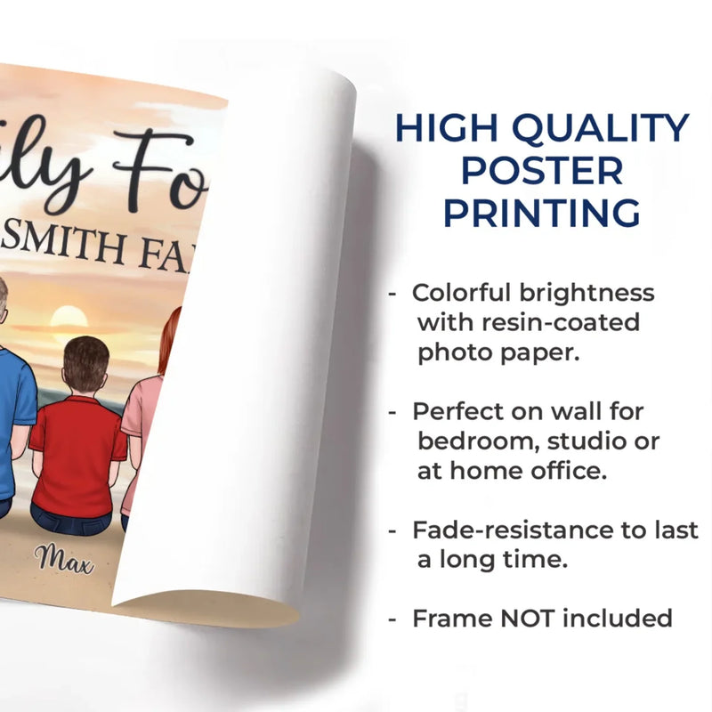 Family Forever, The Greatest Gift Of All - Family Personalized Custom Horizontal Poster - Gift For Family Members