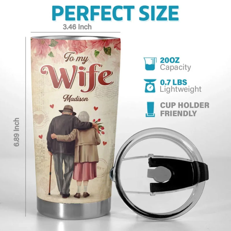 Love Is All We Need - Couple Personalized Custom Tumbler - Gift For Husband Wife, Anniversary