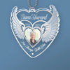 Custom Photo One Day With You, Forever With You - Memorial Personalized Custom Car Ornament - Acrylic Custom Shaped - Sympathy Gift For Family Members