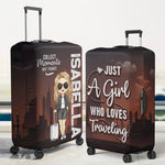 Chase What Makes Your Spirit Soar - Travel Personalized Custom Luggage Cover - Summer Vacation Gift, Gift For Women, Travel Lovers