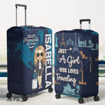 Journey To Where Your Heart Sings - Travel Personalized Custom Luggage Cover - Summer Vacation Gift, Gift For Adventure Travelers