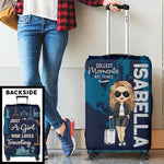 Journey To Where Your Heart Sings - Travel Personalized Custom Luggage Cover - Summer Vacation Gift, Gift For Adventure Travelers