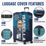 Journey To Where Your Heart Sings - Travel Personalized Custom Luggage Cover - Summer Vacation Gift, Gift For Adventure Travelers