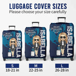 Journey To Where Your Heart Sings - Travel Personalized Custom Luggage Cover - Summer Vacation Gift, Gift For Adventure Travelers