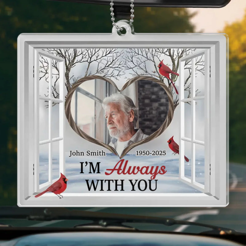 Custom Photo Memories Keep Us Together - Memorial Personalized Custom Car Ornament - Acrylic Custom Shaped - Sympathy Gift For Family Members