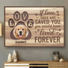 Custom Photo No Longer By My Side, But Always In My Soul - Memorial Personalized Custom Horizontal Poster - Sympathy Gift For Pet Owners, Pet Lovers