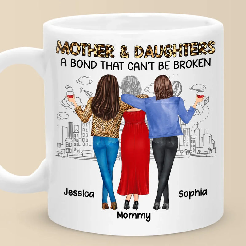 Daughter By Chance, Best Friend By Choice - Family Personalized Custom Mug - Gift For Mom, Daughter