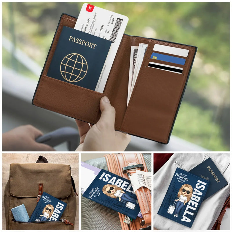 Traveling Soothes My Spirit - Travel Personalized Custom Passport Cover, Passport Holder - Holiday Vacation Gift, Gift For Adventure Travel Lovers