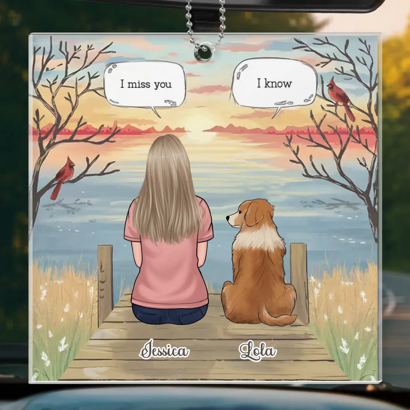 Honor Your Best Friend With A Personal Touch - Memorial Personalized Custom Car Ornament - Acrylic Custom Shaped - Sympathy Gift For Pet Owners, Pet Lovers