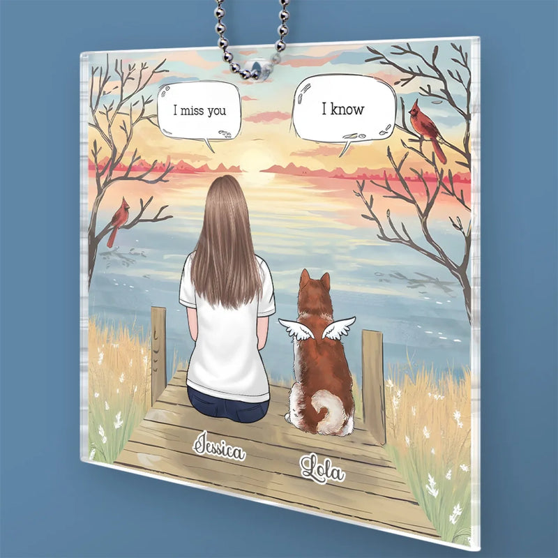 Honor Your Best Friend With A Personal Touch - Memorial Personalized Custom Car Ornament - Acrylic Custom Shaped - Sympathy Gift For Pet Owners, Pet Lovers