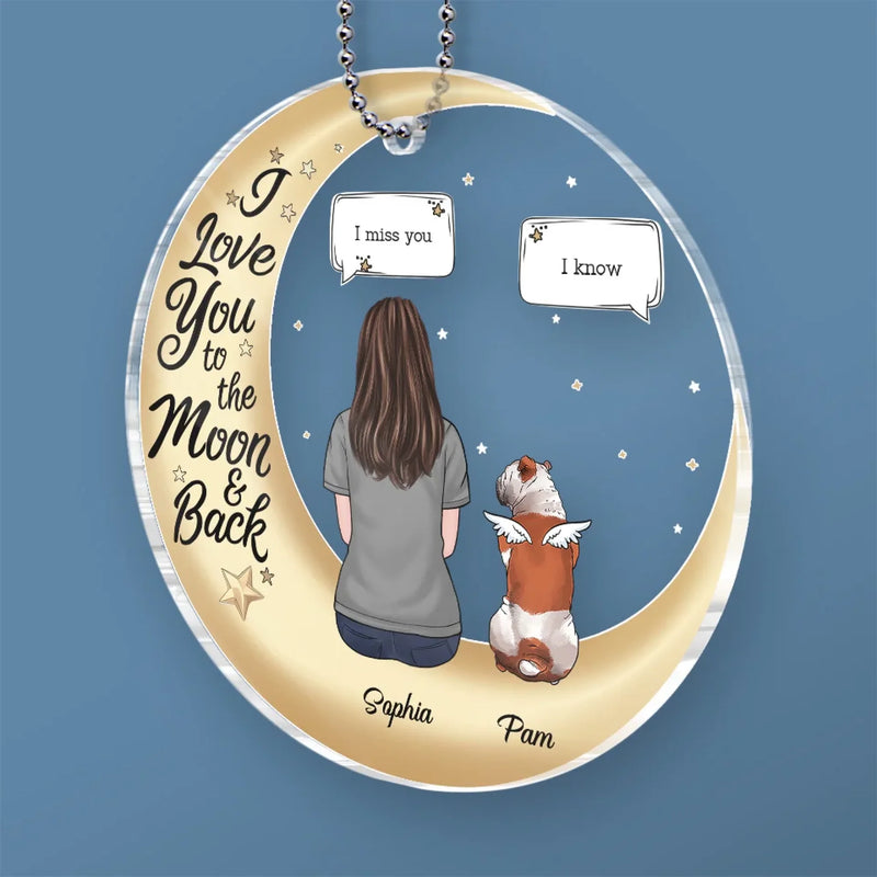 A Beautiful Keepsake For Cherished Memories - Memorial Personalized Custom Car Ornament - Acrylic Custom Shaped - Sympathy Gift For Pet Owners, Pet Lovers