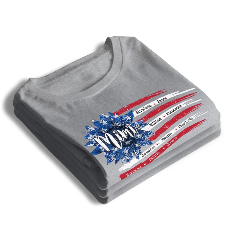 A Grandmother Is A Gift From Above - Family Personalized Custom Unisex T-shirt, Premium T-shirt, Hoodie - 4th Of July, Gift For Mom, Grandma