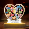 Forever In Grandmother's Heart - Family  Personalized Custom Shaped 3D LED Light - Gift For Grandma, Grandpa, Grandkid