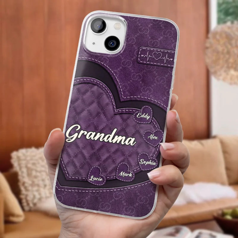 Thank You For Every Hug And Act Of Love - Family Personalized Custom Clear Phone Case - Gift For Mom, Grandma