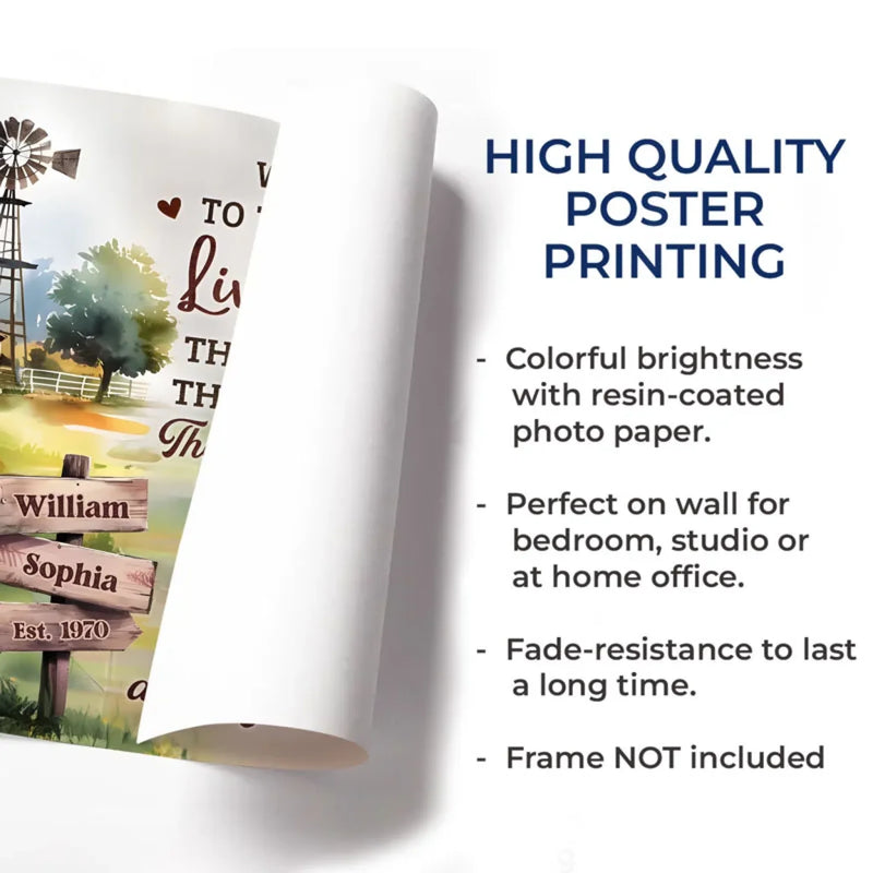Together, We Age Like Fine Wine - Couple Personalized Custom Horizontal Poster - Gift For Husband Wife, Anniversary