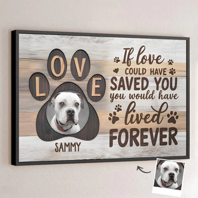 Custom Photo Your Love Will Always Guide Me - Memorial Personalized Custom Horizontal Poster - Sympathy Gift For Pet Owners, Pet Lovers