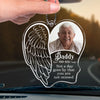 Custom Photo Your Memory Is Etched In My Soul, Forever - Memorial Personalized Custom Car Ornament - Acrylic Custom Shaped - Sympathy Gift For Family Members