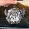 Cherished Memories Live Forever - Memorial Personalized Custom Car Ornament - Acrylic Custom Shaped - Sympathy Gift For Family Members