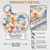 Grandkids Make Life Grand - Family Personalized Custom Shaped Acrylic Keychain - Gift For Grandma, Grandpa, Grandkid