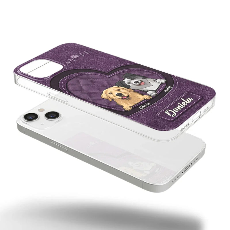 Love Grows With Every Paw Print - Dog & Cat Personalized Custom Clear Phone Case - Gift For Pet Owners, Pet Lovers