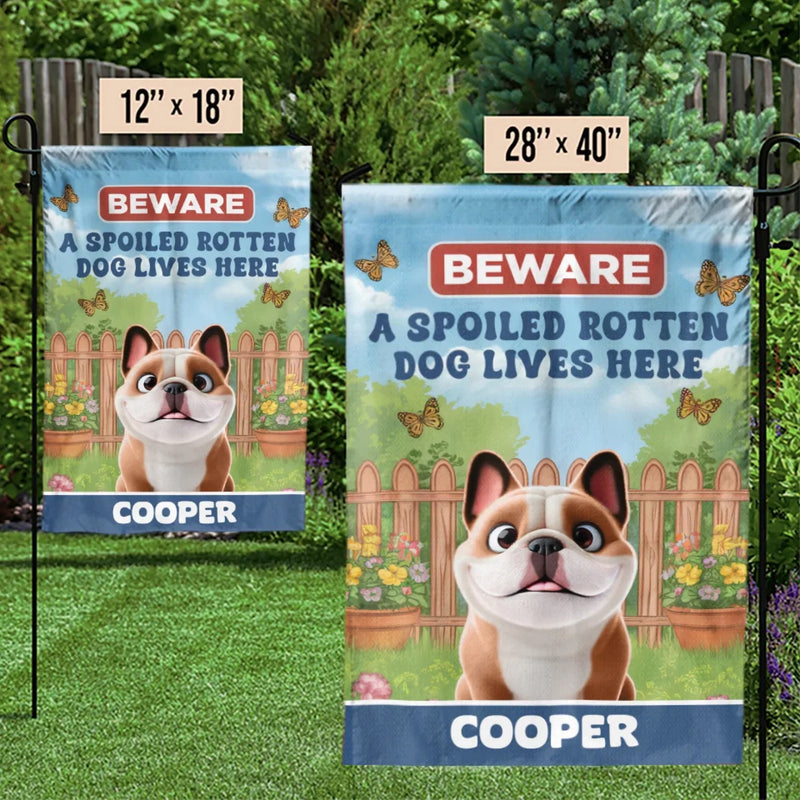 Growing Memories, One Wag And Bloom At A Time - Dog Personalized Custom Flag - Gift For Pet Owners, Pet Lovers