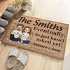 A Perfect Match, Now And Forever - Couple Personalized Custom Home Decor Decorative Mat - House Warming Gift For Husband Wife, Anniversary