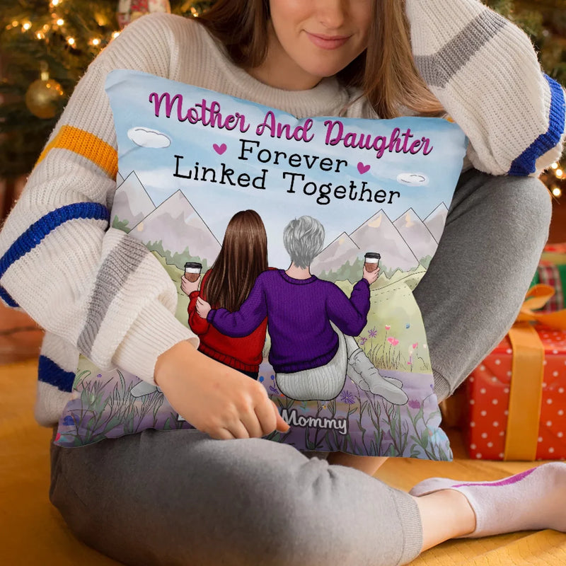 A Relationship Built To Last Forever - Family Personalized Custom Pillow - Gift For Mom, Daughter