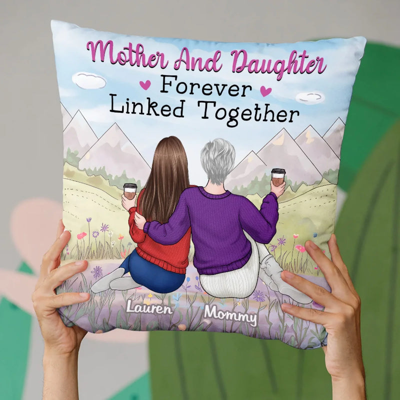 A Relationship Built To Last Forever - Family Personalized Custom Pillow - Gift For Mom, Daughter