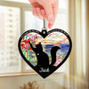 A Cat’s Love, An Eternal Memory - Memorial Personalized Window Hanging Suncatcher Ornament - Sympathy Gift For Pet Owners, Pet Lovers