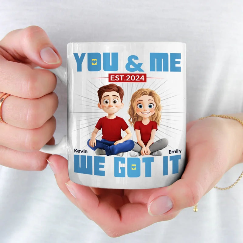 In Your Arms, I’m Home - Couple Personalized Custom Mug - Gift For Husband Wife, Anniversary