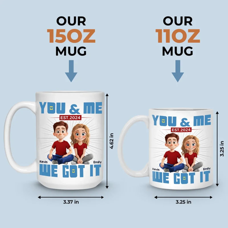 In Your Arms, I’m Home - Couple Personalized Custom Mug - Gift For Husband Wife, Anniversary