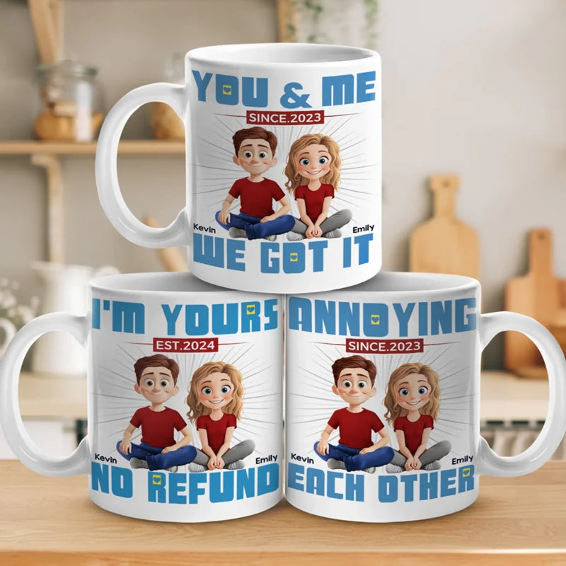 In Your Arms, I’m Home - Couple Personalized Custom Mug - Gift For Husband Wife, Anniversary