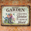 My Love Plants The Whole Garden - Family Personalized Custom Home Decor Metal Sign - Gift For Yourself, Best Friends, Siblings, Family Members