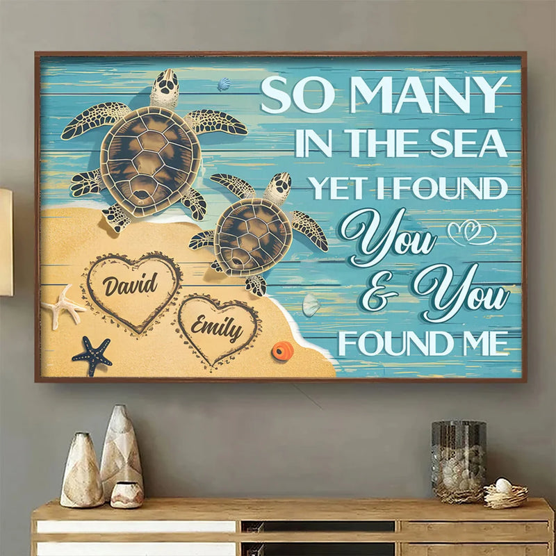 I Cherish Every Bit Of You, Flaws And All - Couple Personalized Custom Horizontal Poster - Gift For Husband Wife, Anniversary