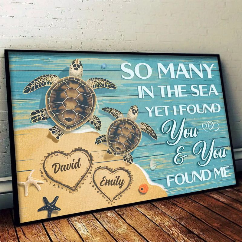 I Cherish Every Bit Of You, Flaws And All - Couple Personalized Custom Horizontal Poster - Gift For Husband Wife, Anniversary