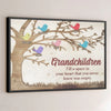 They Bring Love Where There Was None - Family Personalized Custom Horizontal Poster - Gift For Grandma, Grandpa, Grandkid