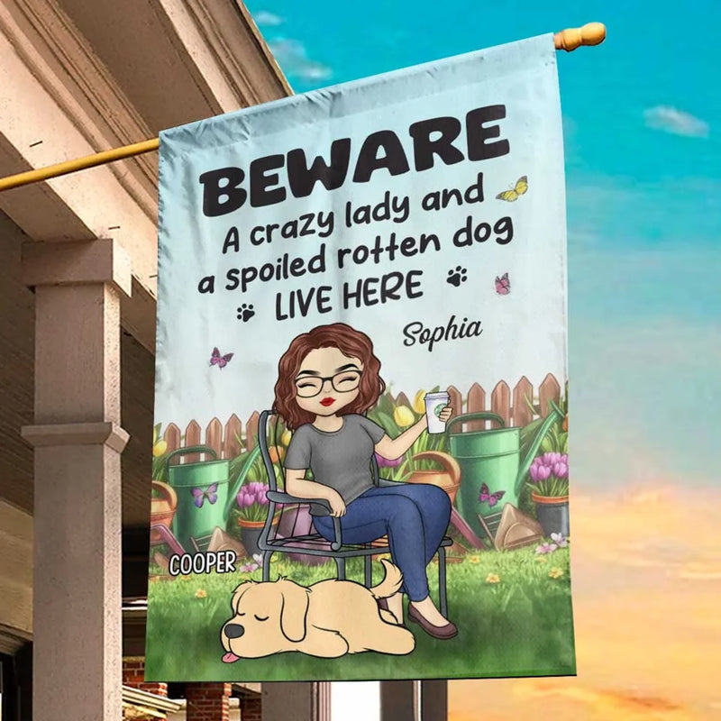 Wherever My Dog Goes, The Garden Feels More Alive - Dog Personalized Custom Flag - Gift For Pet Owners, Pet Lovers
