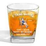 Celebrate The Joy Of Relaxation - Coworker Personalized Custom Square Whiskey Glass - Appreciation, Retirement Gift For Coworkers, Retirees