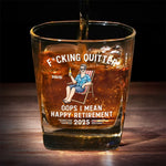 Celebrate The Joy Of Relaxation - Coworker Personalized Custom Square Whiskey Glass - Appreciation, Retirement Gift For Coworkers, Retirees