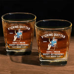 Celebrate The Joy Of Relaxation - Coworker Personalized Custom Square Whiskey Glass - Appreciation, Retirement Gift For Coworkers, Retirees