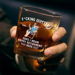 Celebrate The Joy Of Relaxation - Coworker Personalized Custom Square Whiskey Glass - Appreciation, Retirement Gift For Coworkers, Retirees