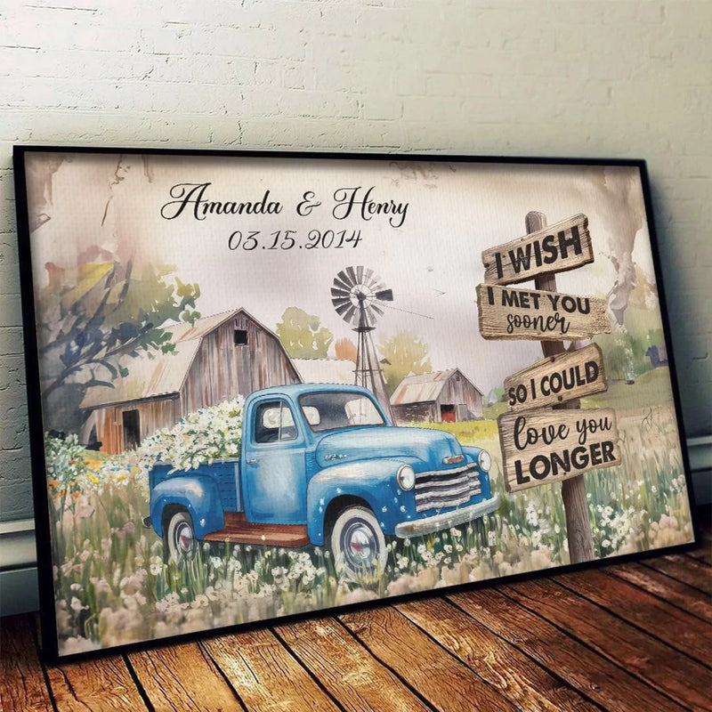 I Treasure Every Moment We Have - Couple Personalized Custom Horizontal Poster - Gift For Husband Wife, Anniversary