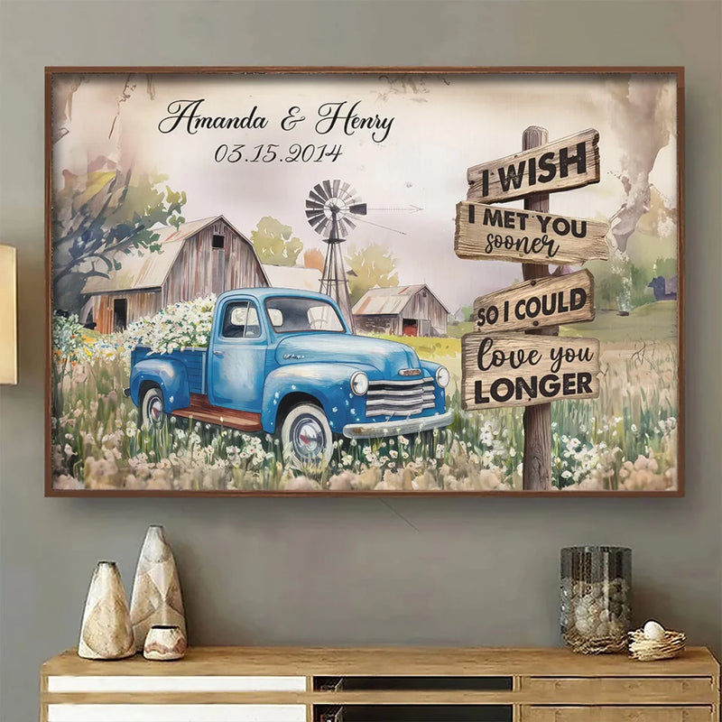 I Treasure Every Moment We Have - Couple Personalized Custom Horizontal Poster - Gift For Husband Wife, Anniversary