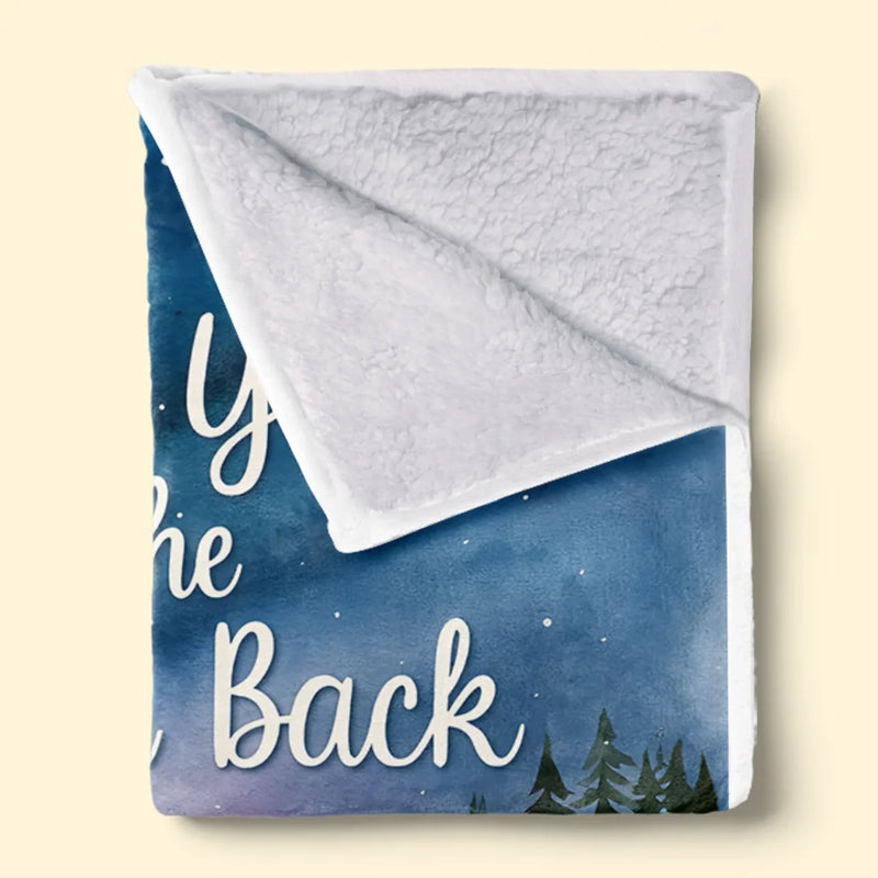 Love You To The Moon And Back - Dog & Cat Personalized Custom Blanket - Gift For Pet Owners, Pet Lovers