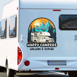 Roam Far, Camp Near - Camping Personalized Custom RV Decal - Gift For Camping Lovers