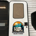 Roam Far, Camp Near - Camping Personalized Custom RV Decal - Gift For Camping Lovers
