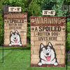 Paws Off Or Face The Dogs - Dog Personalized Custom Flag - Gift For Pet Owners, Pet Lovers